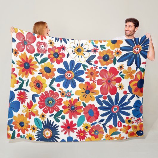 Nature's Blooming Touch 60x80 フリースブランケット (インサイチュ)