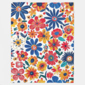 Nature's Blooming Touch 60x80 フリースブランケット (正面)