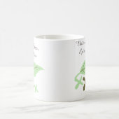 "Nature's Brew, Spirit's View" Personalized Leaf  コーヒーマグカップ (中央)