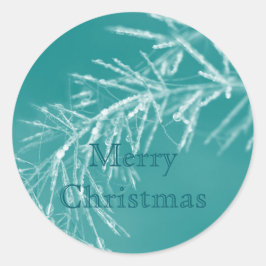 Natures Christmas Decorations ラウンドシール