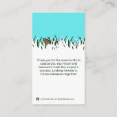 Nature's Collaboration: Lawn Butterfly Thank You 名刺 (裏面)