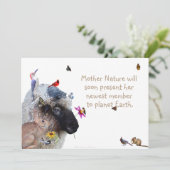 Nature's Delight-Baby shower:招待 招待状 (スタンド正面)