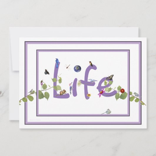 Nature's Delight-Baby shower:招待 招待状 (正面)