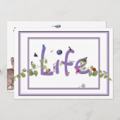 Nature's Delight-Baby shower:招待 招待状 (正面/裏面)