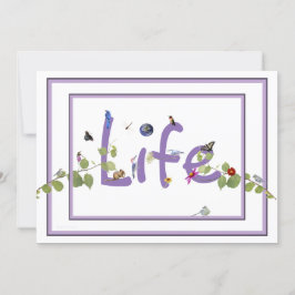 Nature's Delight-Baby shower:招待 招待状