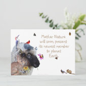 Nature's Delight-Baby shower：招待 招待状 (スタンド正面)