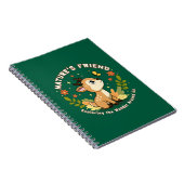 Nature's Friend Cute Fawn Woodland Animal ノートブック (右側)