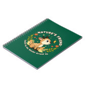Nature's Friend Cute Fawn Woodland Animal ノートブック (左側)