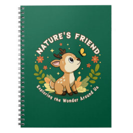 Nature's Friend Cute Fawn Woodland Animal ノートブック