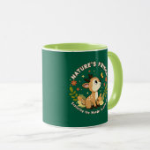 Nature's Friend Cute Fawn Woodland Animal マグカップ (正面右)