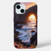 Nature's Gateway: The Flowering Sea Arch Case-Mate iPhoneケース (裏面)