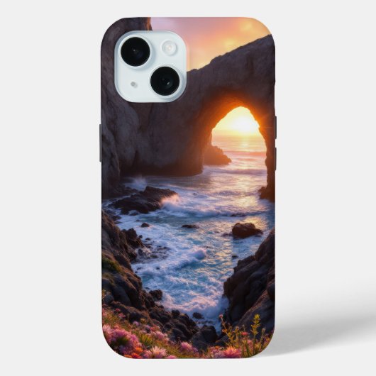 Nature's Gateway: The Flowering Sea Arch Case-Mate iPhoneケース (裏面)