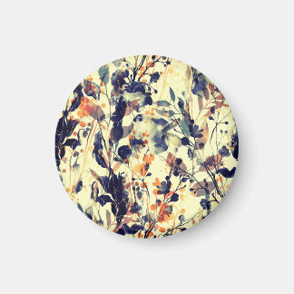 Nature's Imprints:フローラ葉シームレス。 マグネット