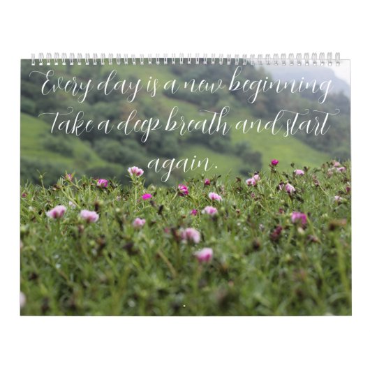 Nature's Inspiration: A Year of Motivation カスタム（自然 カレンダー (カバー)