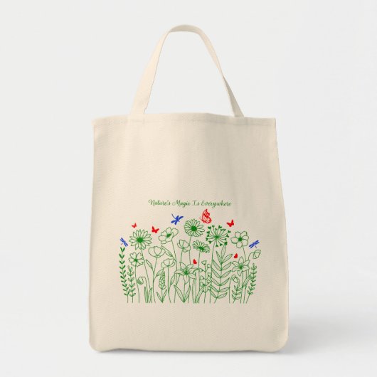Nature's Magic is Everywhere Tote Bag トートバッグ (正面)