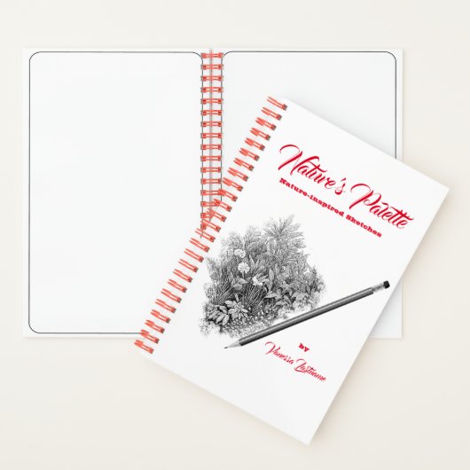 Nature's Palette自然Sketchbook Personalization ノートブック (内側)