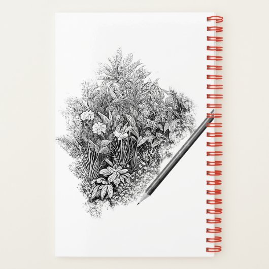 Nature's Palette自然Sketchbook Personalization ノートブック (裏面)