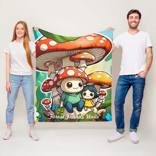 "Nature's Playful Side" フリースブランケット (インサイチュ)