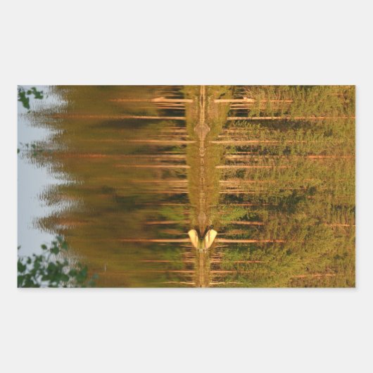 Nature's Reflectionsカスタムステッカー 長方形シール (正面)