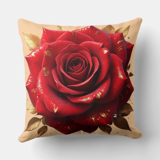 "Nature's Romantic Bloom" クッション (裏面)