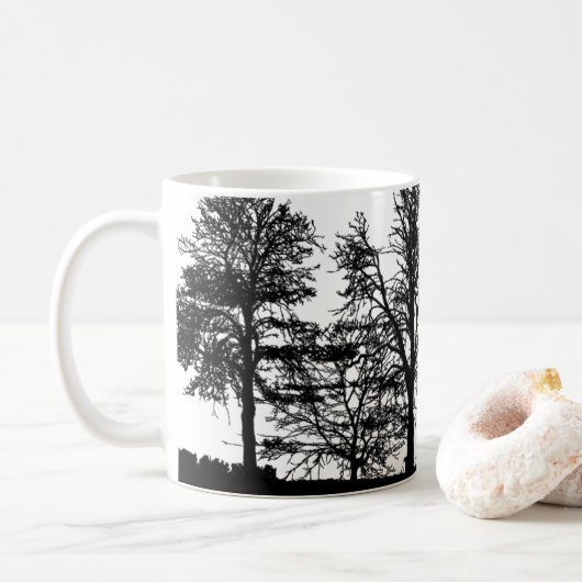 Nature's Serenity Coffee Mug – Tree & Forest Art コーヒーマグカップ (ドーナツ)