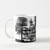 Nature's Serenity Coffee Mug – Tree & Forest Art コーヒーマグカップ (左)