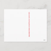 Natures valentine: heart shaped red leaf シーズンポストカード (裏面)