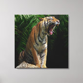 Nature's Wild Animals - Roaring Tiger Canvas キャンバスプリント (正面)