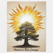 "Nature's Wrath" フリースブランケット (正面)