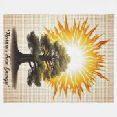 "Nature's Wrath" フリースブランケット (正面(横))