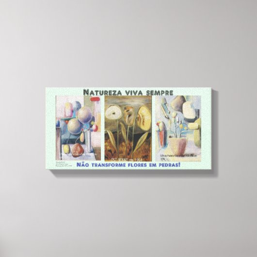 NATUREZA VIVA SEMPRE - IMPRESSAO EM TELA キャンバスプリント (正面)