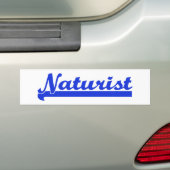 Naturist bumpersticker バンパーステッカー (車上)