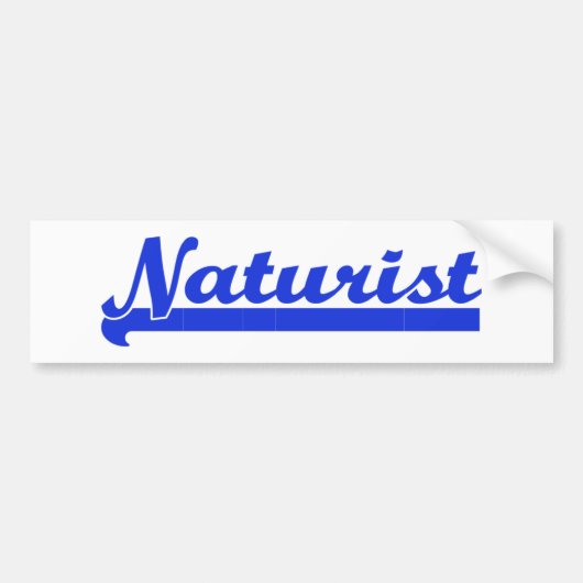 Naturist bumpersticker バンパーステッカー (正面)