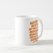 Natürlich rede ich mit mir selbst Rat von Experten コーヒーマグカップ (正面右)