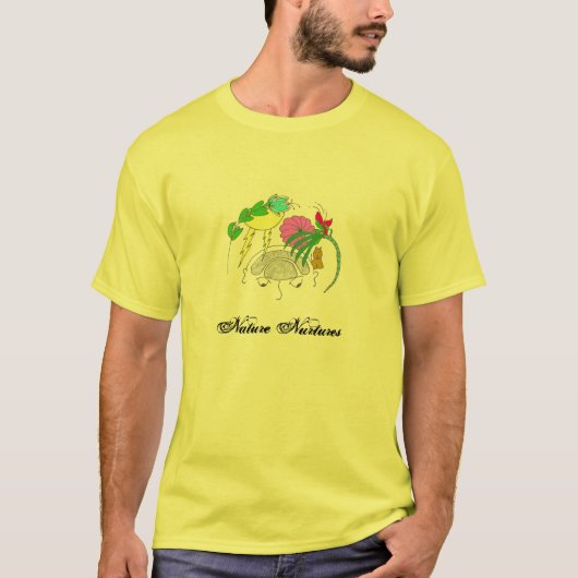 naturnurtures、自然は育てります tシャツ (正面)