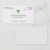 Naturopath Naturopathic Doctor ホリスティック Health 名刺 (正面/裏面)