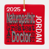 Naturopathic Doctor Extraordinaire CUSTOM セラミックオーナメント (裏面)