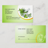 Naturopathyのホリスティックな治療の香りのセラピー 予約カード (正面/裏面)