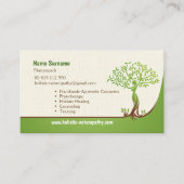 Naturopathyのホリスティックな治療の香りのセラピー 予約カード (正面)