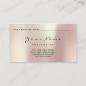 Naturotherapy健康ダイエットアユルヴェーダハーブグリーン 予約カード (裏面)