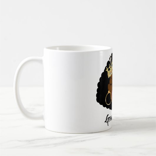 Naturtudeの女王の壮大な上昇のマグ コーヒーマグカップ (左)