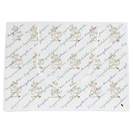 Natya_GiftBag_Ganesha_Arangetram ラージペーパーバッグ (正面)