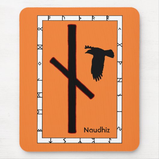 Naudihiz – 克服のルーン マウスパッド (正面)