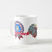 Naugatuck、CT コーヒーマグカップ (正面左)
