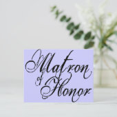 Naughty グランジ Script - Matron Of Honor Black ポストカード (スタンド正面)