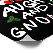 Naughty And I Gnome It Christmas Gnomes Funny Xmas ポスター (角)