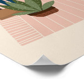 Naughty Black Cat Cute Funny Playful Cat Lover ポスター (角)