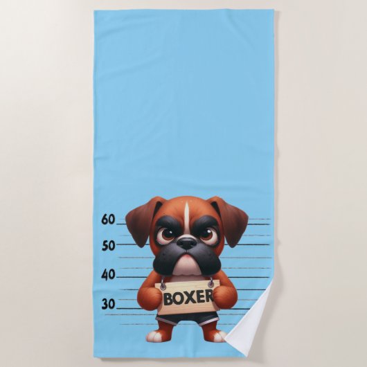 Naughty Boxer ビーチタオル (正面)