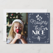 Naughty But Nice Christmas Photo Friendly シーズンカード (正面)