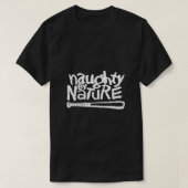 Naughty By Nature  White Classic Logo  Tシャツ (デザイン正面)